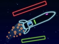 Neon Rocket Balance Game
